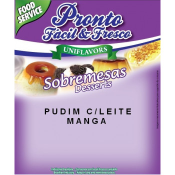 Pudim Com Leite Manga Pronto Fresco 1kg