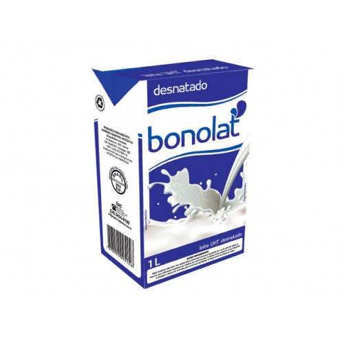 Leite UHT Desnatado Bonolat 1lt
