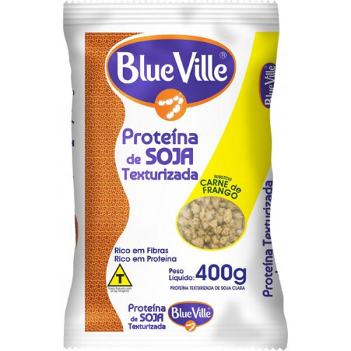 Proteina De Soja Texturizada Blue Ville Branca 400gr