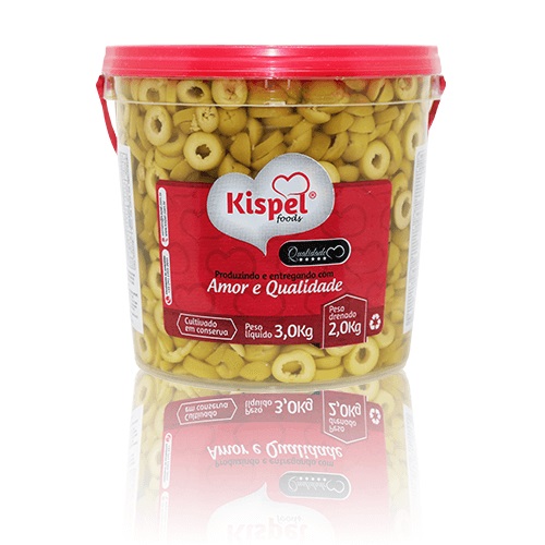 Azeitona Verde Fatiada Kispel 2kg