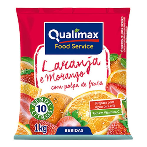 Refresco Qualimax de Laranja c/ Morango 1kg