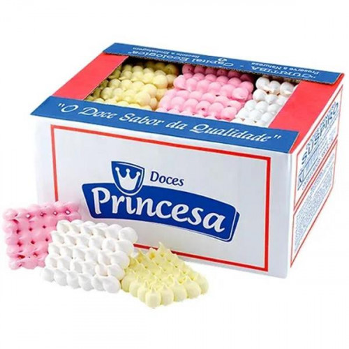Doce de Suspiro Colorido Princesa 50x20gr