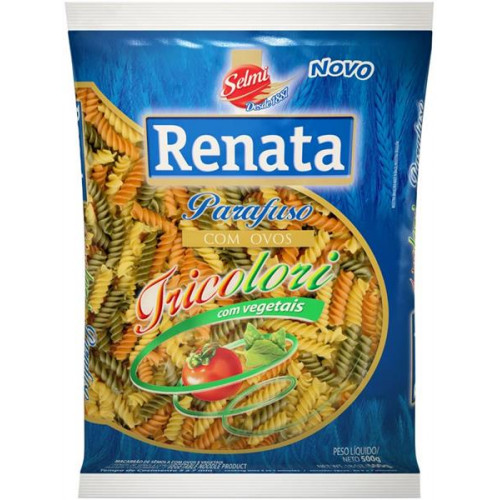 Macarrao Parafuso Colorido RENATA 500 gr